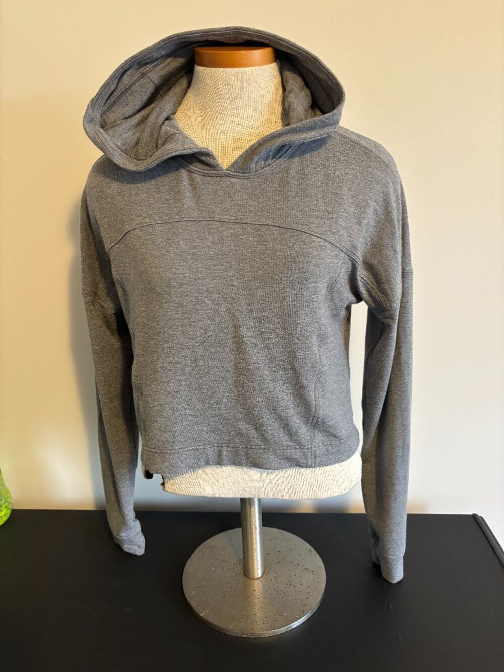 Lululemon Scuba Oversized Pullover Hoodie Grey Cropped Fleece Sweatshirt